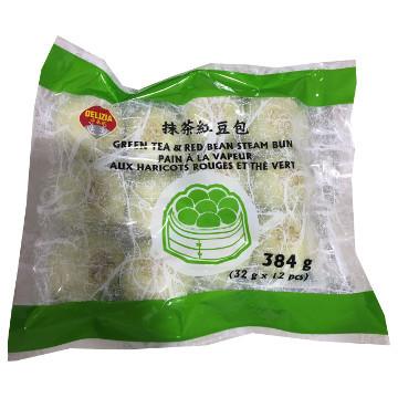 抹茶红豆包<br>Green Tea&Red Bean Steam Bun