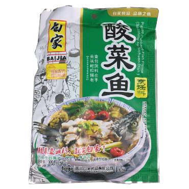 白家酸菜鱼烹饪料<br>Pickled Cabbage Fish Flavor