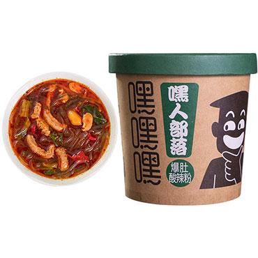 网红嘿人部落爆肚酸辣粉<br>Hot Sour Noodle