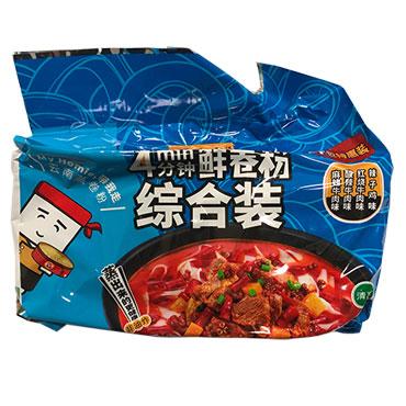 不能煮•蒸的要泡<br>马老表4分钟鲜卷粉四种口味综合装